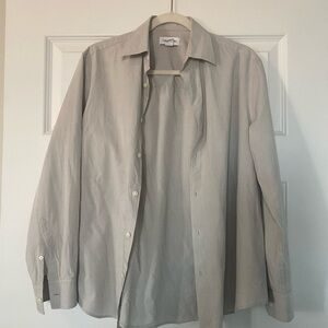 Calvin Klein | Men’s Gray Dress Shirt | Long Sleeve | XS